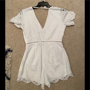 abercrombie white romper